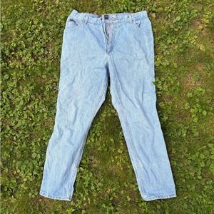 Vintage Delta Burke Jeans Women's 16W High Rise Light Wash Tapered Mom Jeans USA